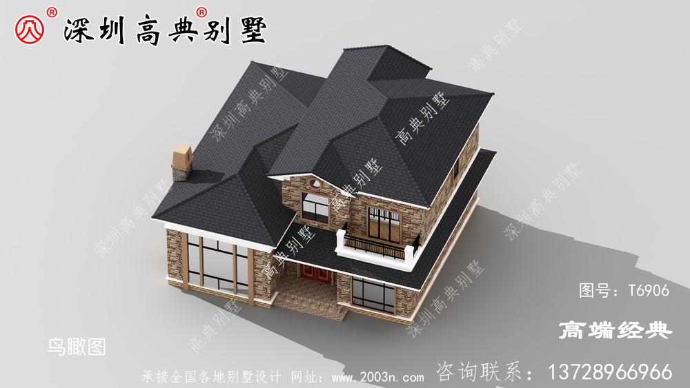 鄉村二層樓簡約大氣效果圖，鄉村建房首選，你心動了嘛。