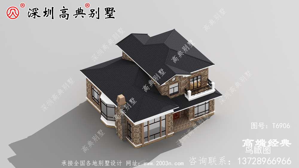 鄉村二層樓簡約大氣效果圖，鄉村建房首選，你心動了嘛。