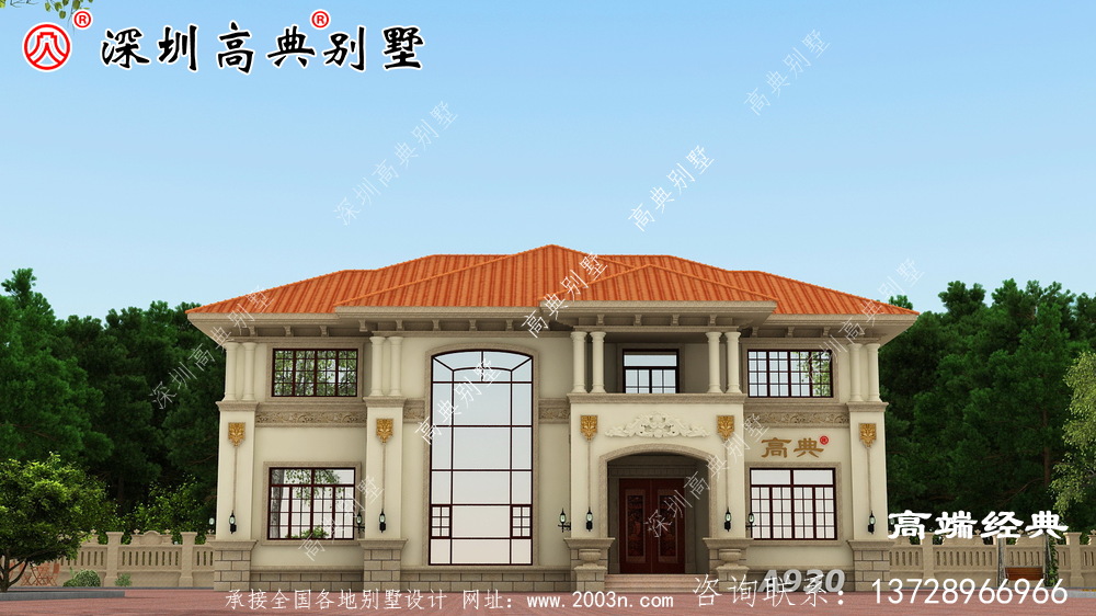 農(nóng)村自建二層樓圖，新穎大氣，你想要的樣子都有