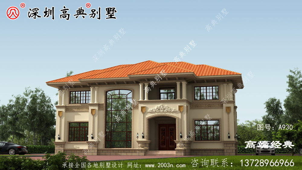 農(nóng)村自建二層樓圖，新穎大氣，你想要的樣子都有