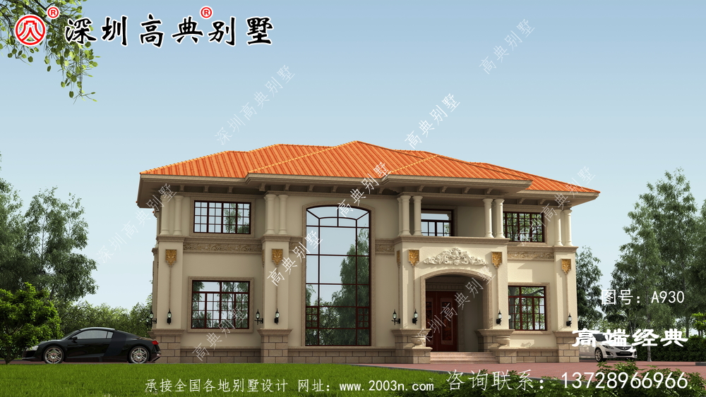農(nóng)村自建二層樓圖，新穎大氣，你想要的樣子都有