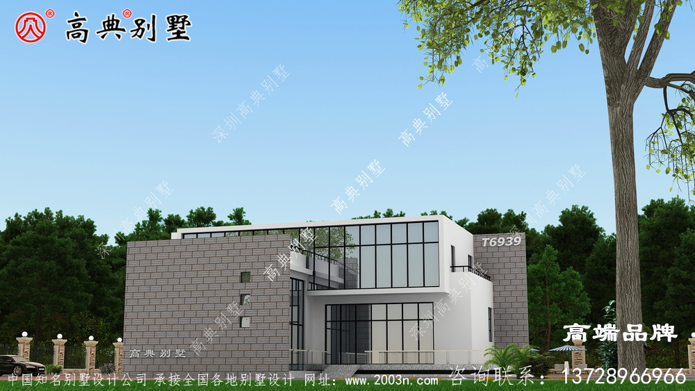 現代風格建在農村就是最獨特的都市戶型