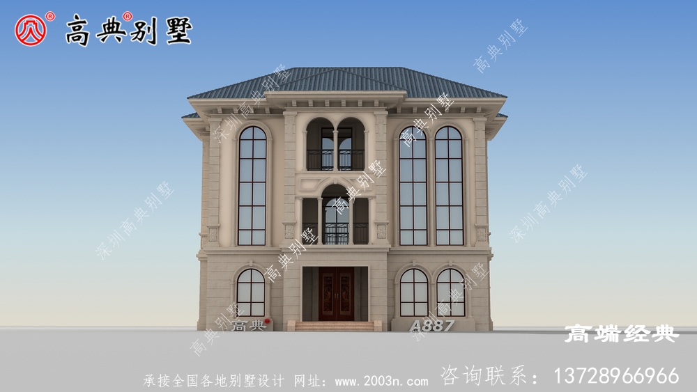 下面這款歐式別墅,既美觀又實用,很適合農村建造。 下面這款歐式別墅,既美觀又實用,很適合農村建造。