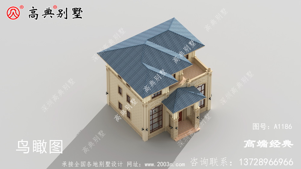 想蓋房就選這款別墅，設計十分美觀，外觀簡約大方。