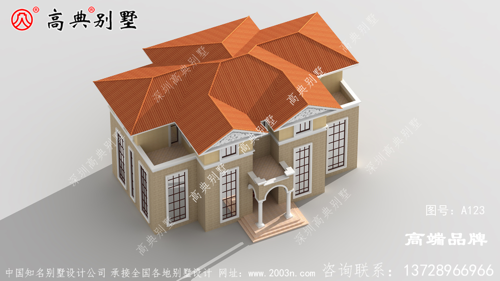 復式三層別墅，色彩絢麗、熱情洋溢的家居環境