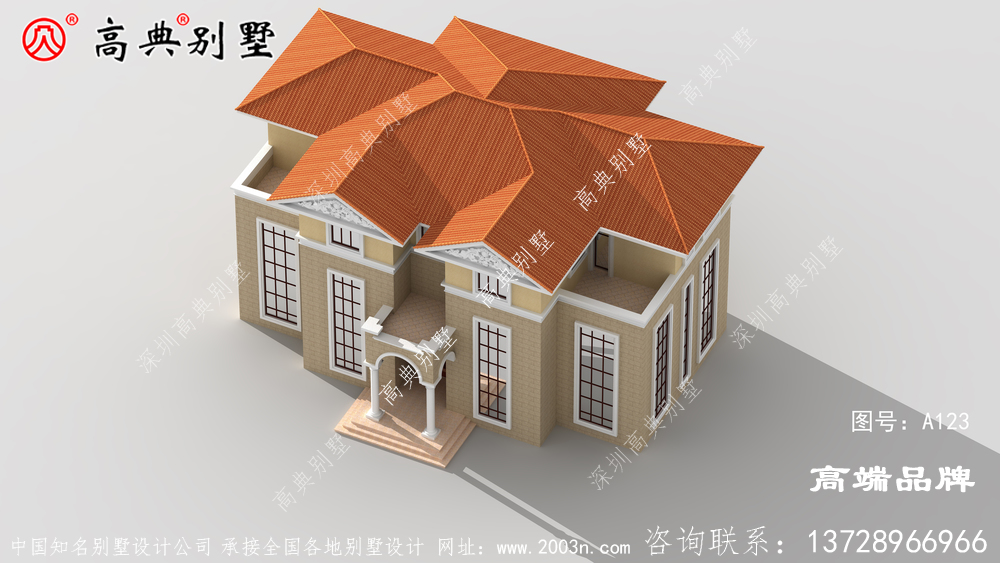復式三層別墅，色彩絢麗、熱情洋溢的家居環境